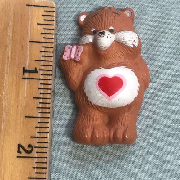 Vintage Care Bear Fridge Magnet Tenderheart Bear 1980's - Picture 4 of 5